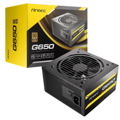 Antec ATOM G650 650W 80 Plus Gold Certified Power Supply