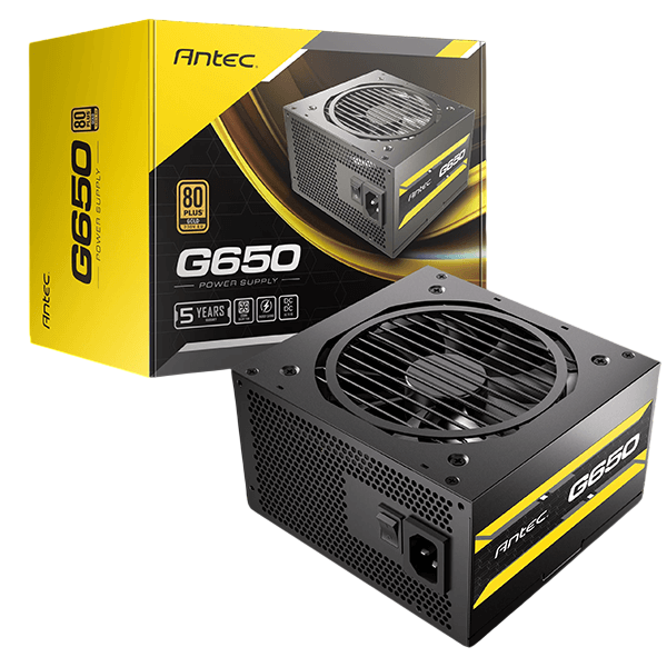 Antec ATOM G650 650W 80 Plus Gold Certified Power Supply Antec ATOM G650 650W 80 Plus Gold Certified Power Supply
