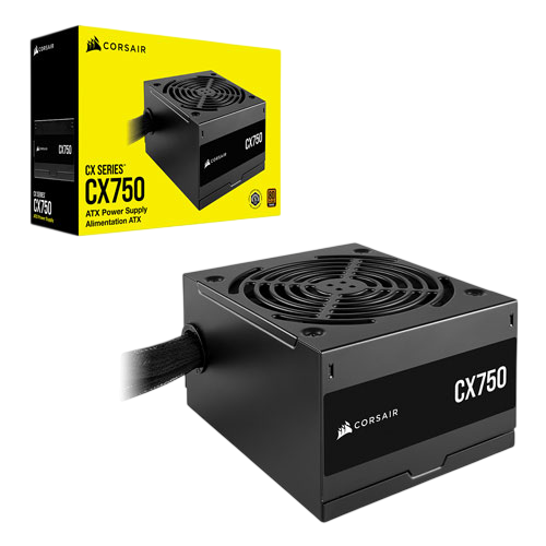 Corsair CX750 80 Plus Bronze Certified Power Supply Corsair CX750 80 Plus Bronze Certified Power Supply