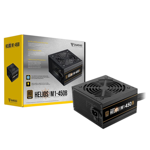 GAMDIAS HELIOS M1- 450B 450W 80 Plus Bronze Certified Power Supply
