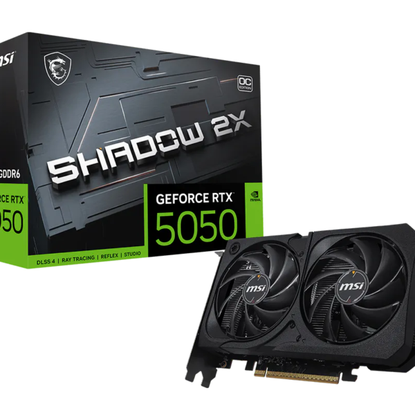 MSI GeForce RTX 5050 SHADOW 2X OC 8GB Graphics Card