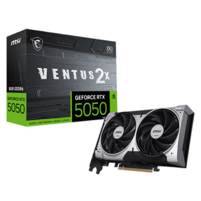 MSI Geforce RTX 5050 Ventus 2X OC 8GB GDDR6X Graphics Card