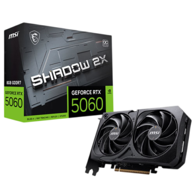 MSI Geforce RTX 5060 Shadow 2X OC 8GB GDDR7X Graphics Card