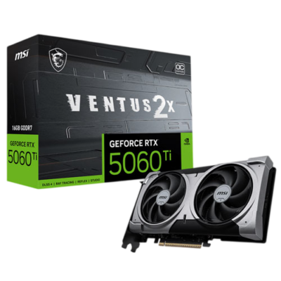 MSI Geforce RTX 5060 TI Ventus 2X OC Plus 16GB GDDR7X Graphics Card