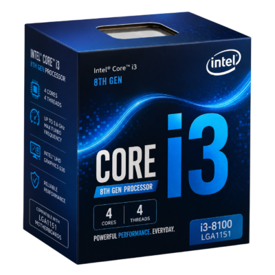 Intel Core I3 8th Gen Processor (4 cores, 4 threads)