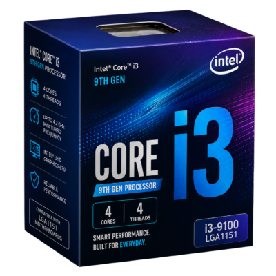 Intel Core I3 9th Gen Processor (4 cores, 4 threads)