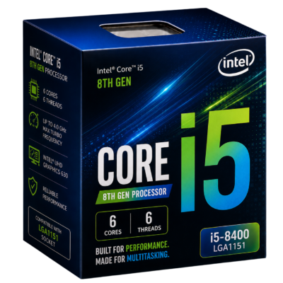 Intel Core I5 8th Gen Processor (6 cores, 6 threads)