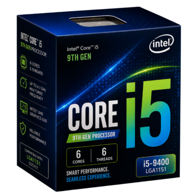 Intel Core I5 9th Gen Processor (6 cores, 6 threads)