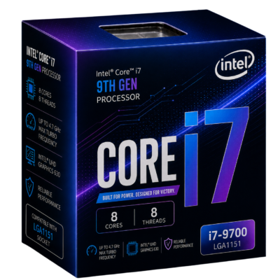 Intel Core i7 9th Gen Processor (8 cores, 8 threads)