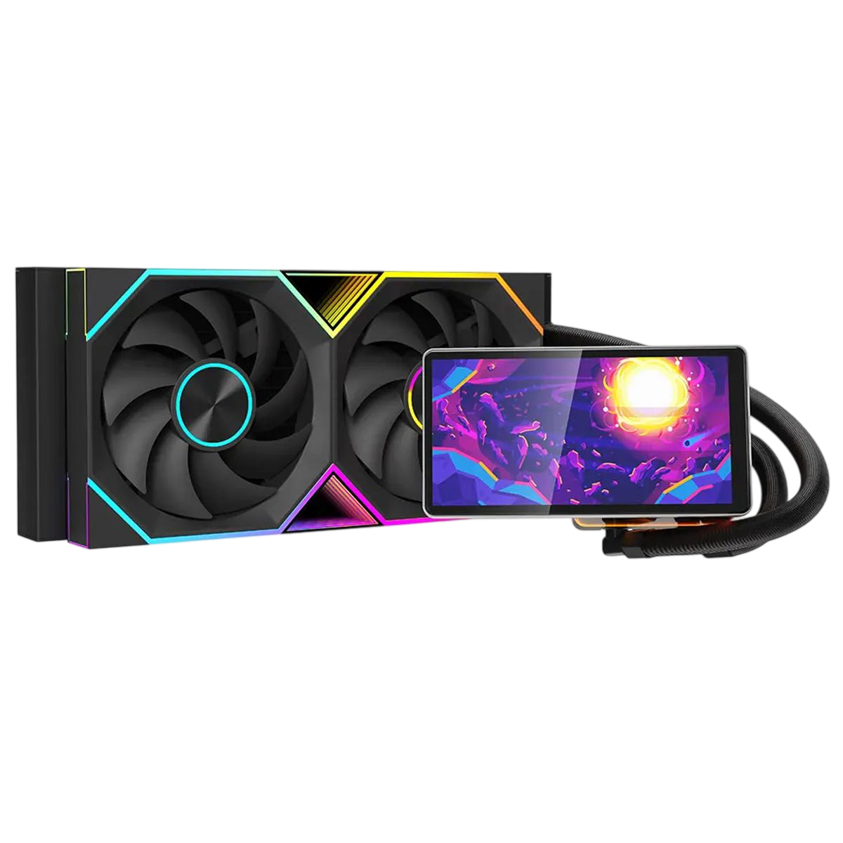 ginee_20251008125631605_7834715322-Photoroom Jungle Leopard Pro Flow 240mm Black ARGB Liquid Cooler with 5.5 " Inch Display
